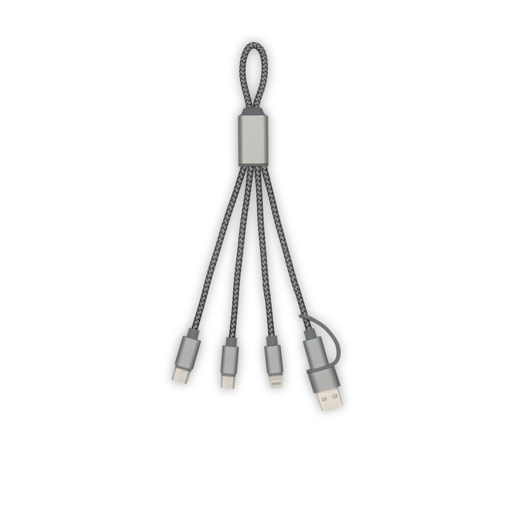 Brandcharger Trident 2 charging cable, gun metal